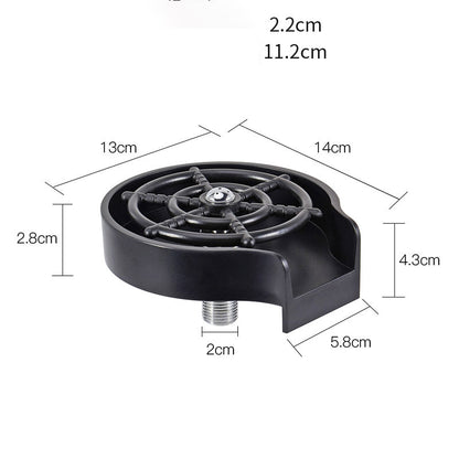 Bar Counter Cup Washer Sink High-Pressure Spray Automatic Faucet Coffee Pitcher Wash Cup Tool Kitchen