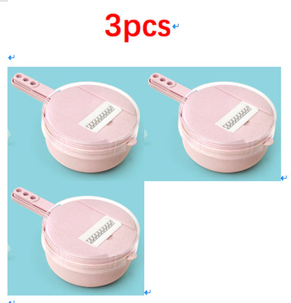 8 in 1 Mandoline Slicer Vegetable Slicer Potato Peeler Carrot Onion Grater with Strainer Vegetable Cutter Kitchen Accessories