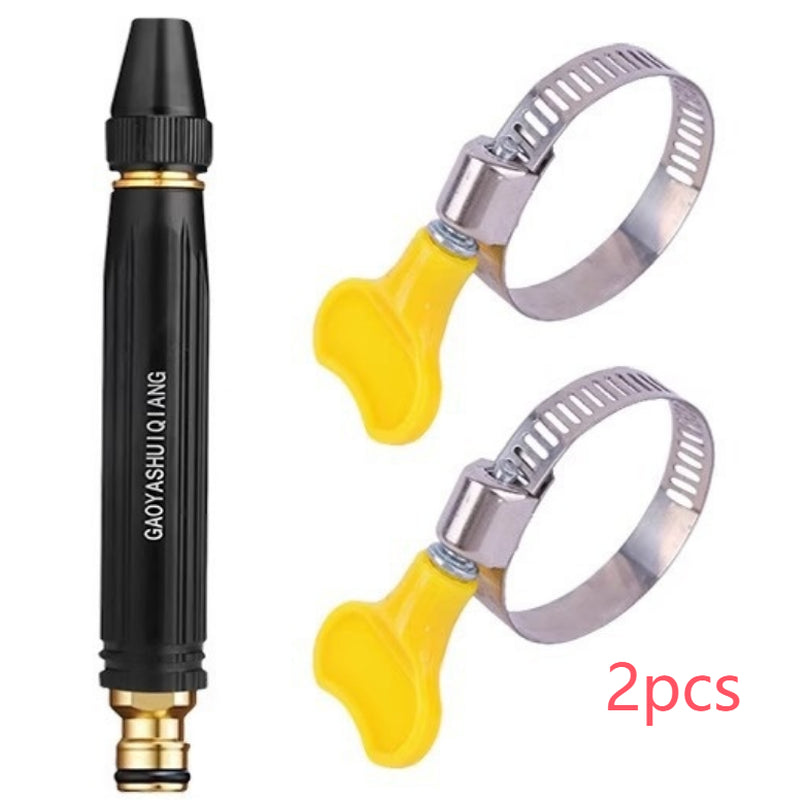 Portable High Pressure Washing Water Gun Car Wash Nozzle Adjustable Nipple Type Direct Spray Home Garden Shower Watering Hose