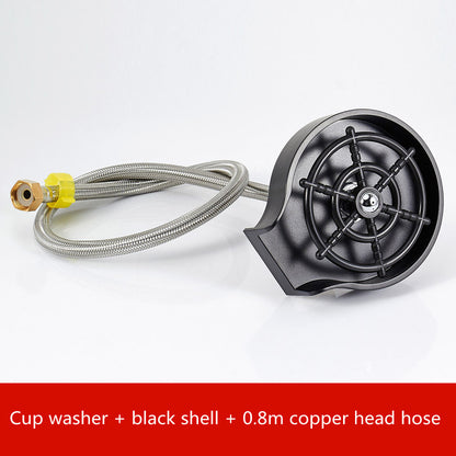 Bar Counter Cup Washer Sink High-Pressure Spray Automatic Faucet Coffee Pitcher Wash Cup Tool Kitchen